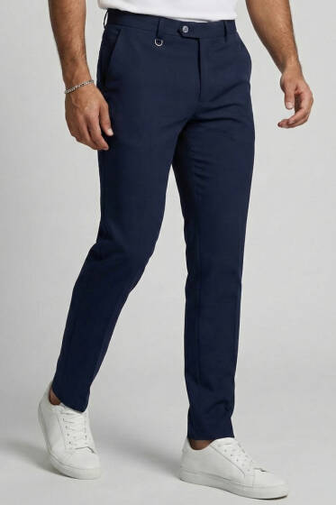 Klasik Kumaş Erkek Pantolon Lacivert - Erkek Pantolon