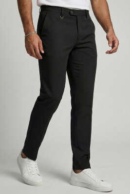 Klasik Kumaş Erkek Pantolon Siyah - MHR MOHER