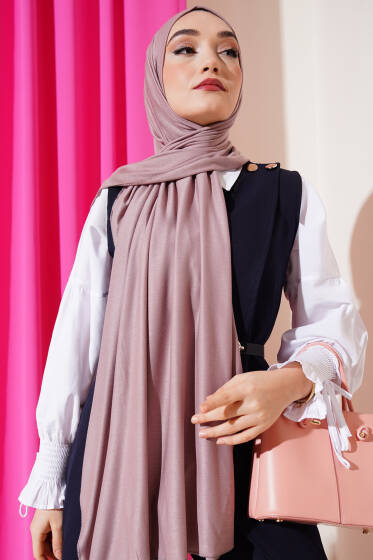 Klasik Penye Şal Magenta - Başörtüsü