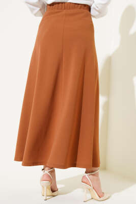 Kloş Model Etek Taba - Uzun Etek