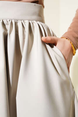 Kloş Tafta Etek Taş - Uzun Etek