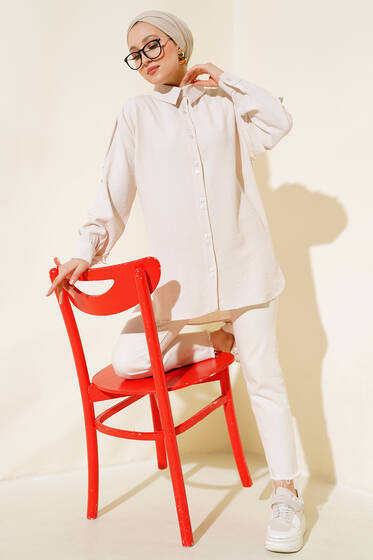 Kol Apoletli Gömlek Taş - Gömlek