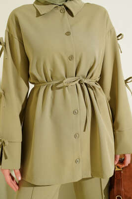 Kol Fiyonk Detaylı Dabıl İkili Takım Çağla Yeşili - İkili Takım