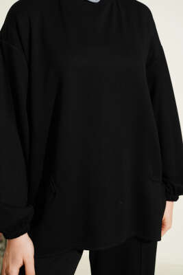 Kol Lastikli Çımalı İkili Takım Siyah - İkili Takım