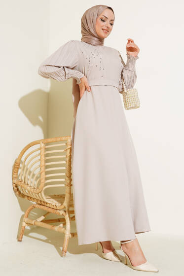 Kol Piliseli Taşlı Ferace Taş - Ferace