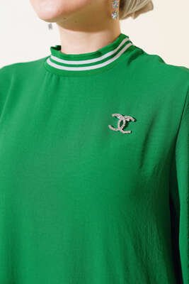 Kol Ve Yakası Ribanalı Elbise Benetton - Tesettür Elbise