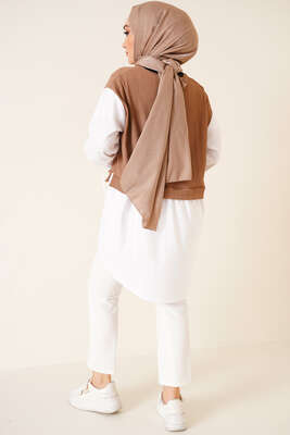 Koları Garnili Latte Tunik - Tunik