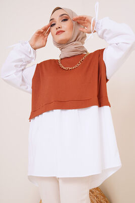 Koları Garnili Taba Tunik - ADYES