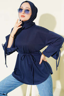 Kolları Bağcıklı İki İpli Tunik Parlement - ELFİDA TEKSTİL