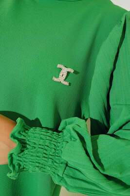 Kolları Piliseli İkili Takım Yeşil - Thumbnail