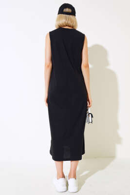 Kolsuz Basic Elbise Siyah - Kadın Giyim Modelleri