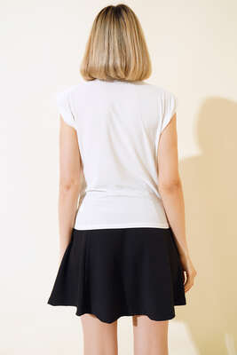 Kolsuz Bluz Ekru - Yılın Fırsatı