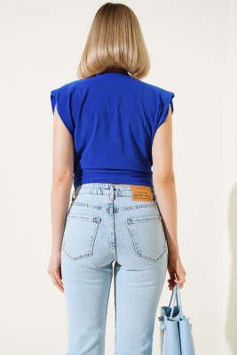 Kolsuz Bluz Saks - Kadın Giyim Modelleri