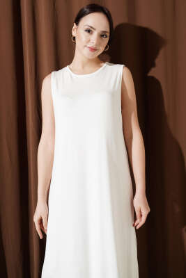 Kolsuz Uzun Basic İçlik Ekru - Yılın Fırsatı