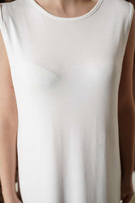 Kolsuz Uzun Basic İçlik Ekru - Yılın Fırsatı