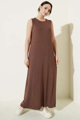 Kolsuz Uzun Basic İçlik Kahve 