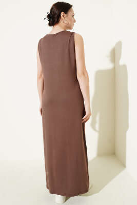 Kolsuz Uzun Basic İçlik Kahve - Yılın Fırsatı