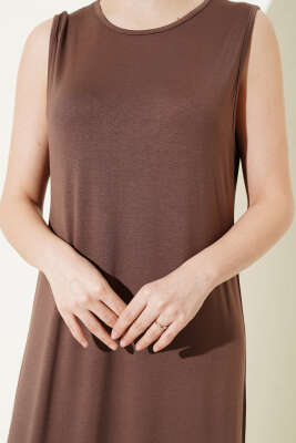 Kolsuz Uzun Basic İçlik Kahve - Yılın Fırsatı