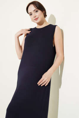 Kolsuz Uzun Basic İçlik Lacivert - Yılın Fırsatı