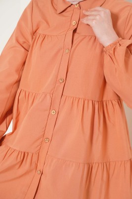 Kolu Lastikli Kat Kat Camel Tunik - Tunik