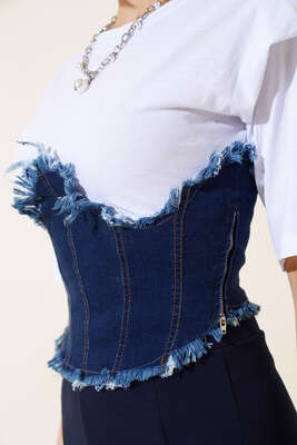 Kolu Vatkalı Bluz Beyaz - Kadın Giyim Modelleri