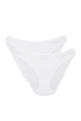 Kom Basic 2'li Külot Beyaz - Slip Külot