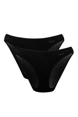 Kom Basic 2'li Külot Siyah - Slip Külot