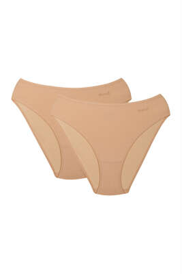 Kom Basic 2'li Slip Külot Ten - Slip Külot