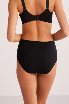 	 Kom Basic Maxi 2'li Külot Siyah - Slip Külot