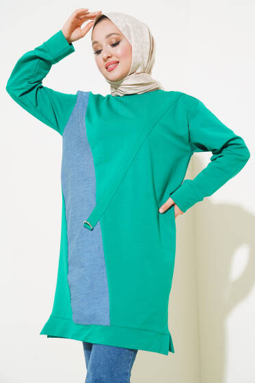 Kot Garni Detaylı Tunik Benetton - Tunik