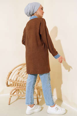 Kot Garnili İkili Takım Kahve - İKİLİ TAKIM