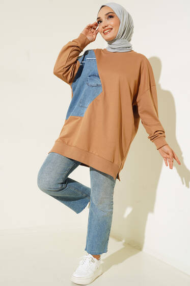 Kot Garnili Tunik Latte - Tunik