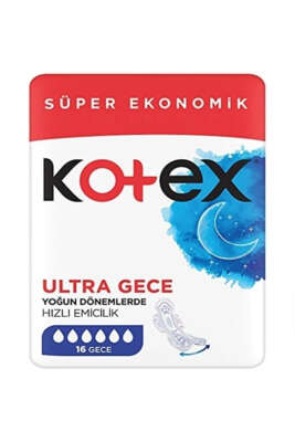 Kotex Ultra Quadro Gece 16'lı - ERSAN KOZMETİK