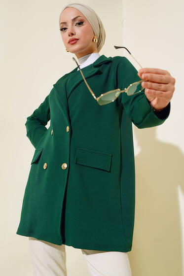 Krep Ceket Yeşil - Ceket