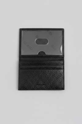 Kriko Görünümlü Erkek Kartlık Siyah - Cüzdan&Kartlık