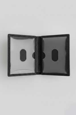 Kriko Görünümlü Erkek Kartlık Siyah - Cüzdan&Kartlık