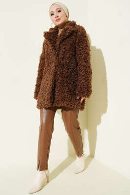 Kruvaze Yaka Kuzu Kaban Kahve - Kaban