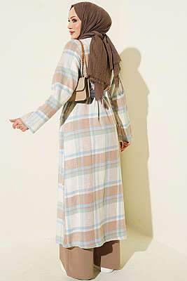 Kruvaze Yaka Oduncu Kap Mavi - Fendel