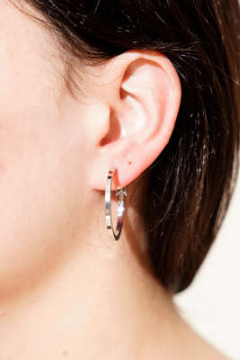 Küçük Halka Küpe Gümüş - KONYALI BİJUTERİ