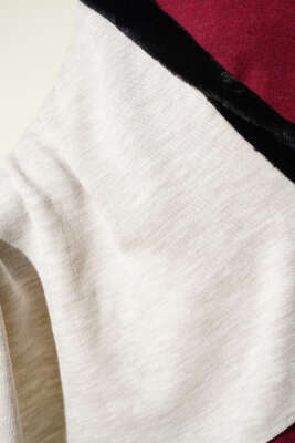 Kürk Detaylı Omuz Şalı Bej - Omuz Şalı