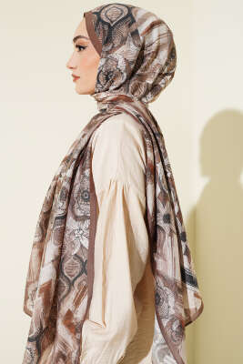 Lalezar Desen Modal Şal Vizon - Yılın Fırsatı
