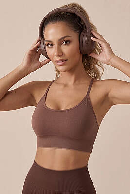 Lastikli Askılı Büstiyer Kahve - FORMACTİVE