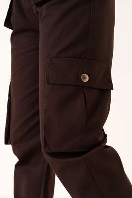 Lastikli Kargo Pantolon Kahve - 300-500 TL Ürünler