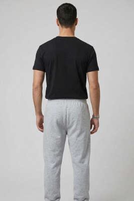 Lazer Kesim Basic Erkek T-shirt Siyah - Erkek T-shirt