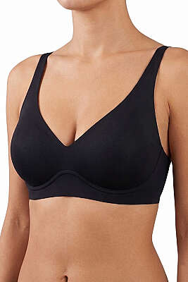 Lazer Kesim Dikişsiz Dokulu Sütyen Siyah - NBB