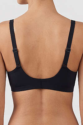 Lazer Kesim Dikişsiz Dokulu Sütyen Siyah - Toparlayıcı Sütyen / Minimizer Sütyen