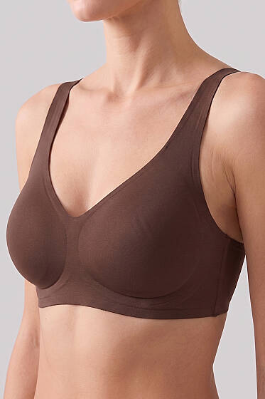 Lazer Kesim Dikişsiz Toparlayıcı Sütyen Kahve - Toparlayıcı Sütyen / Minimizer Sütyen