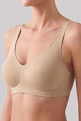 Lazer Kesim Dikişsiz Toparlayıcı Sütyen Ten - NBB