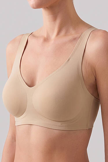 Lazer Kesim Dikişsiz Toparlayıcı Sütyen Ten - Toparlayıcı Sütyen / Minimizer Sütyen