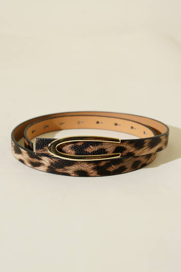 Leopar Desen Kemer Asorti 8 - Deri Kemer